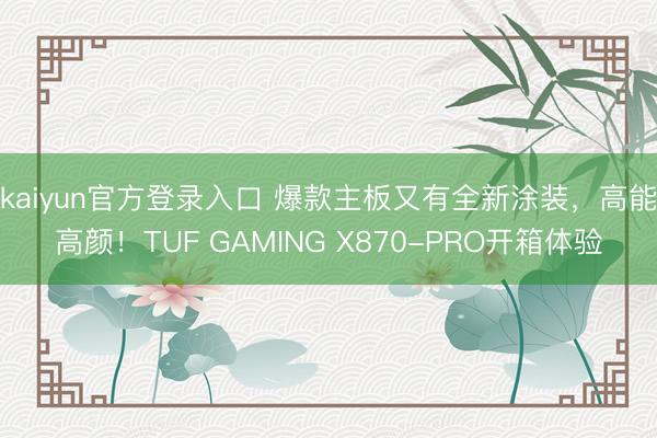 kaiyun官方登录入口 爆款主板又有全新涂装,高能高颜!TUF GAMING X870-PRO开箱体验